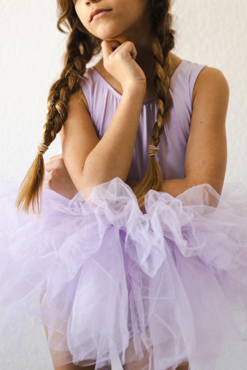 Mila & Rose ® Lavender Tank Tutu Leotard — side view