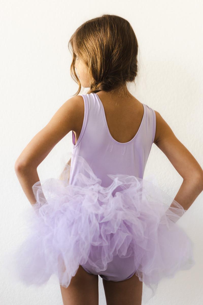 Mila & Rose ® Lavender Tank Tutu Leotard — alternative angle