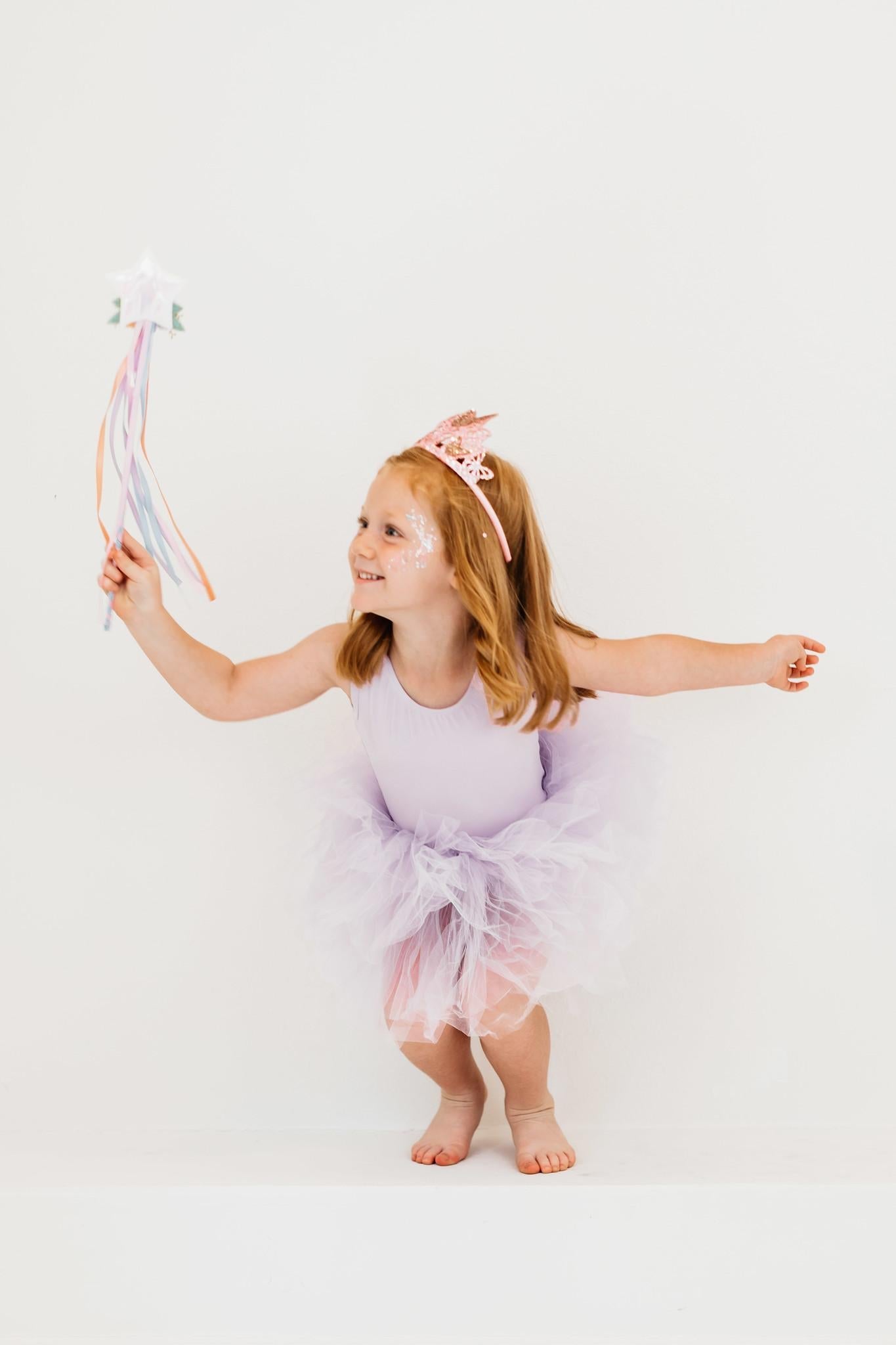 Mila & Rose ® Lavender Tank Tutu Leotard — in-use photo
