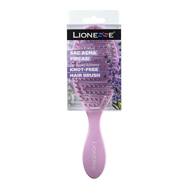 Lionesse Lavender Scented Hair Detangling Brush - Ergonomic, Antibacterial, Heat Resistant, & For All Hair Types