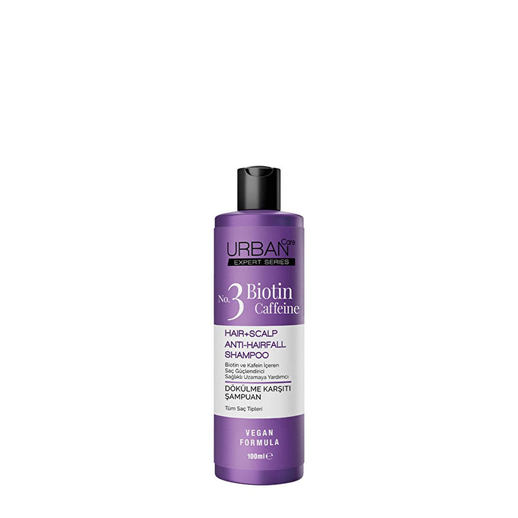 Urban Care Expert Biotin & Caffeine Anti-Hair Loss Shampoo for Women and Men - 3.38 fl oz - Vegan, Cruelty-Free