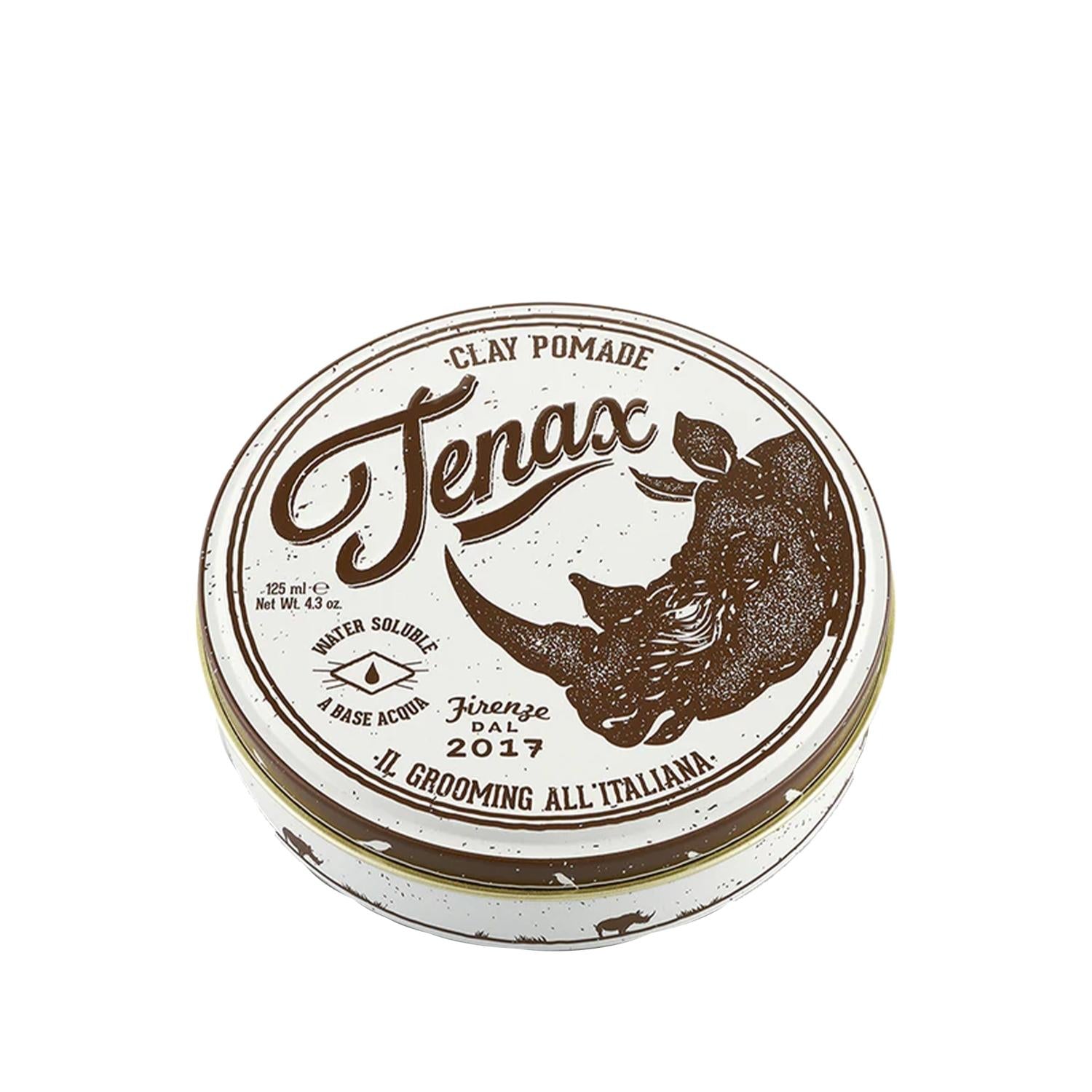 Tenax Hair Clay Pomade 125ml - Strong Hold, Matte Finish & Texturizing Hair Wax for Men & Women