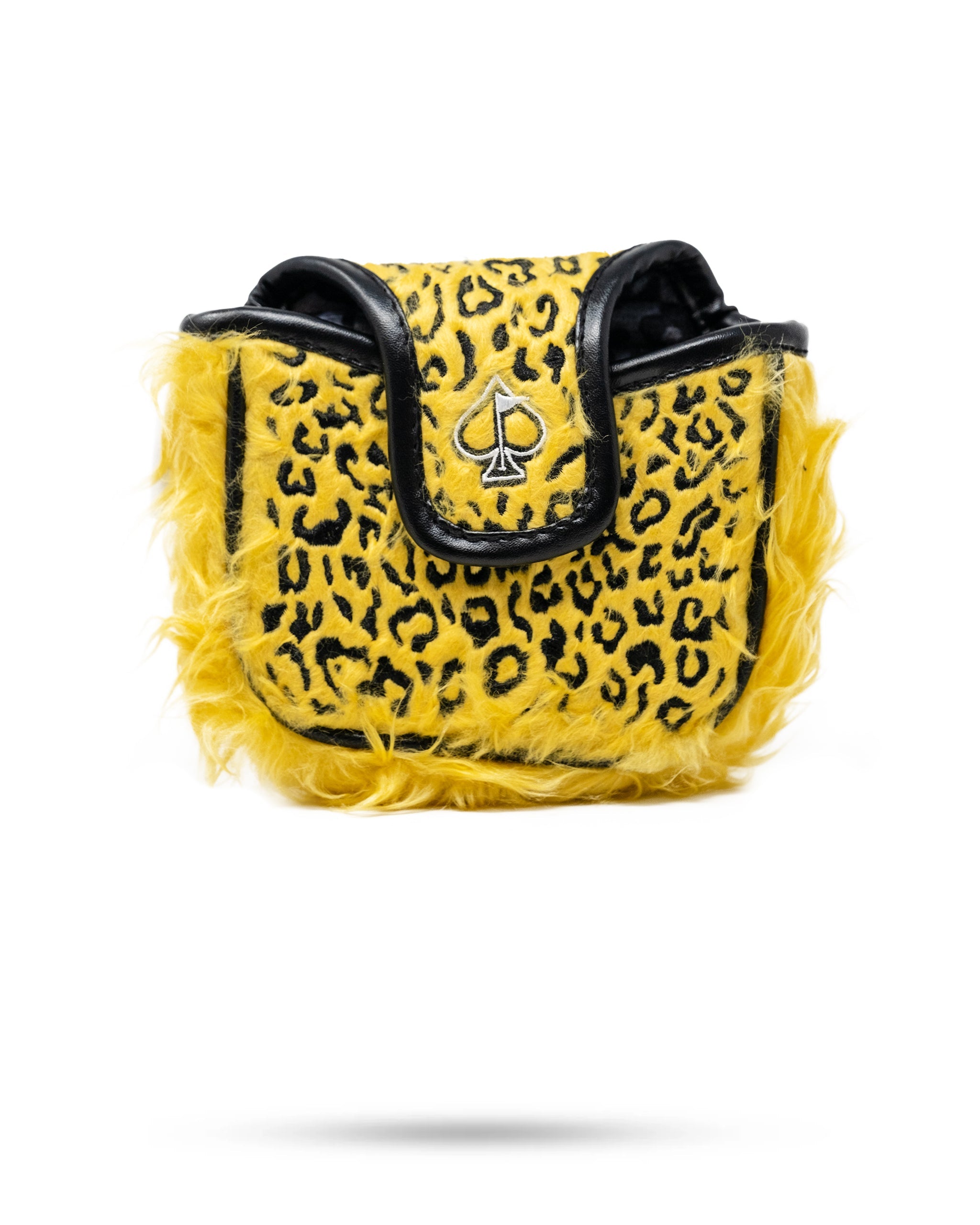 Pins and Aces Leopard - Mallet Putter Cover — color detail
