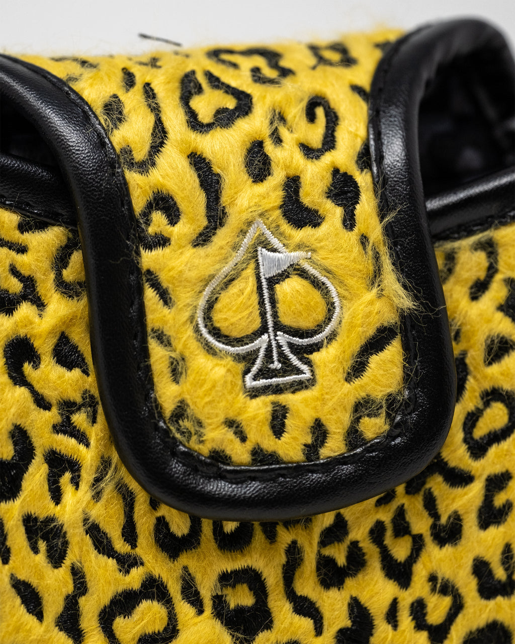 Pins and Aces Leopard - Mallet Putter Cover — product on model
