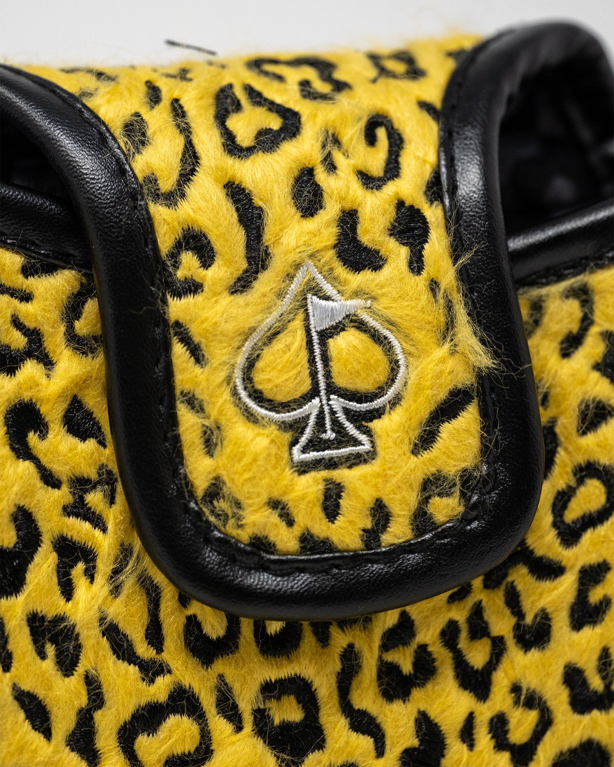 Pins and Aces Leopard - Mallet Putter Cover — product on model