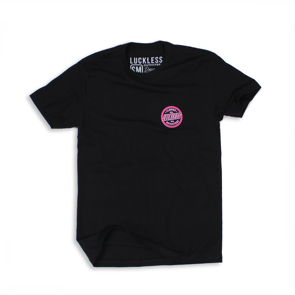 Luckless Outfitters I Don't Get Drunk Tee — detail close-up