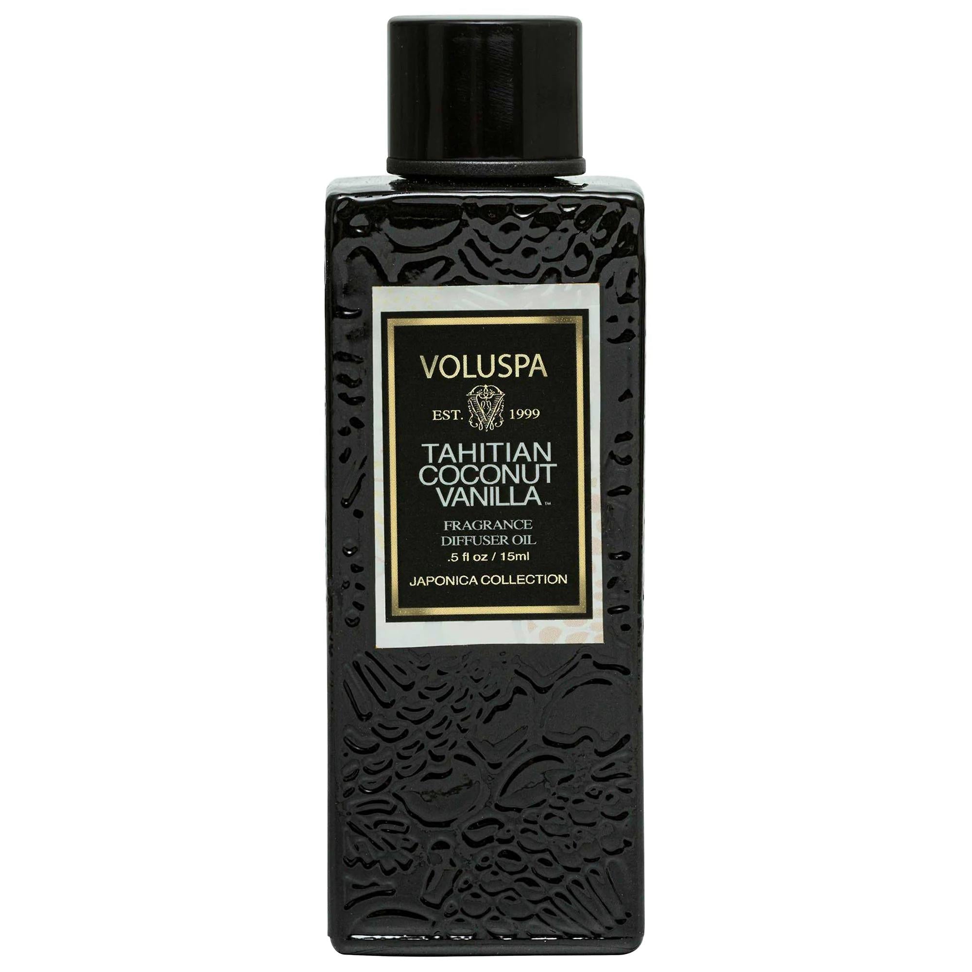 Voluspa Ultrasonic Diffuser Oil: Experience Exotic Aromatherapy with Sustainable, Luxurious Home Fragrance - Tahitian Coconut Vanilla, Baltic Amber & More