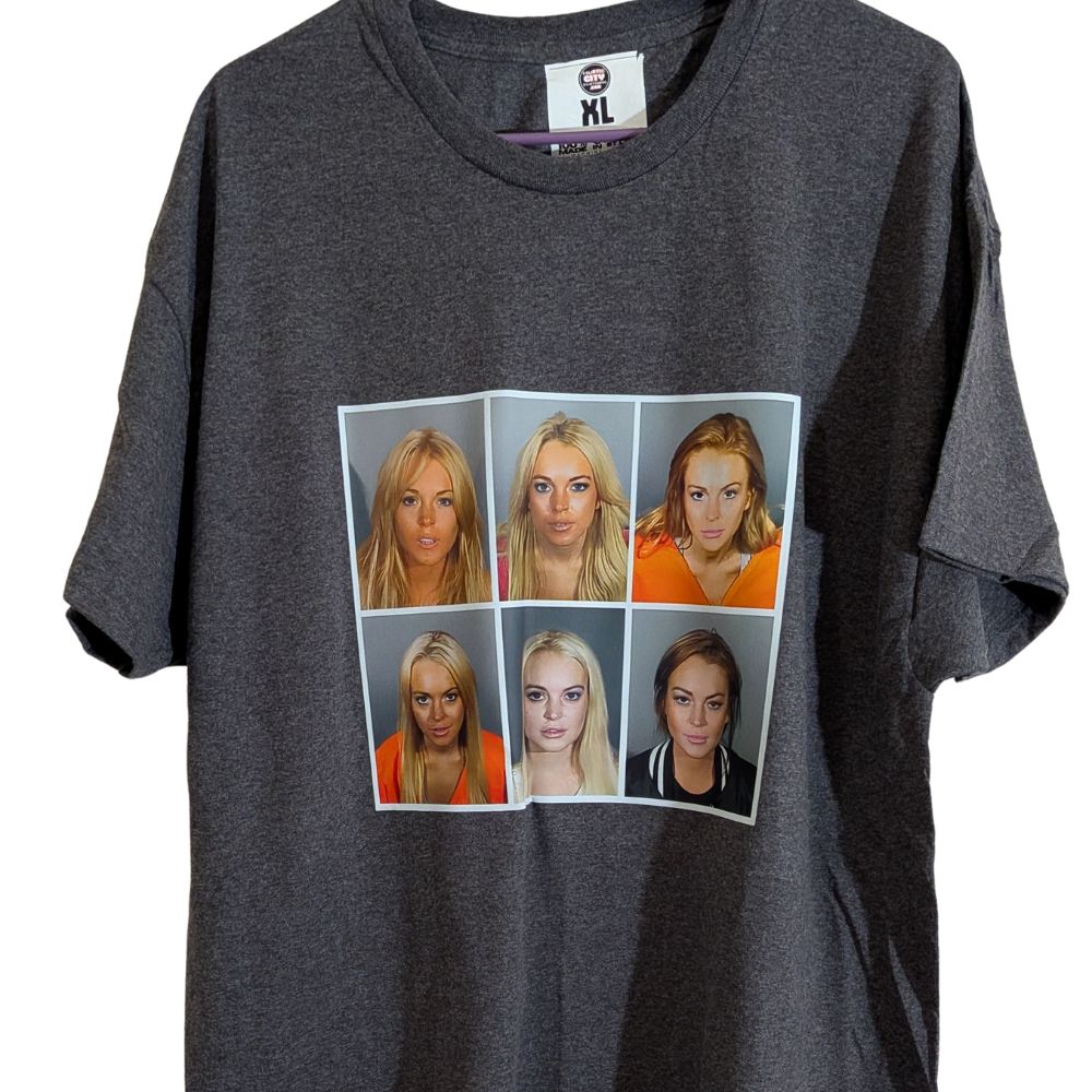 Hustle City Clothing LiLo Mugshot T-shirt — size reference