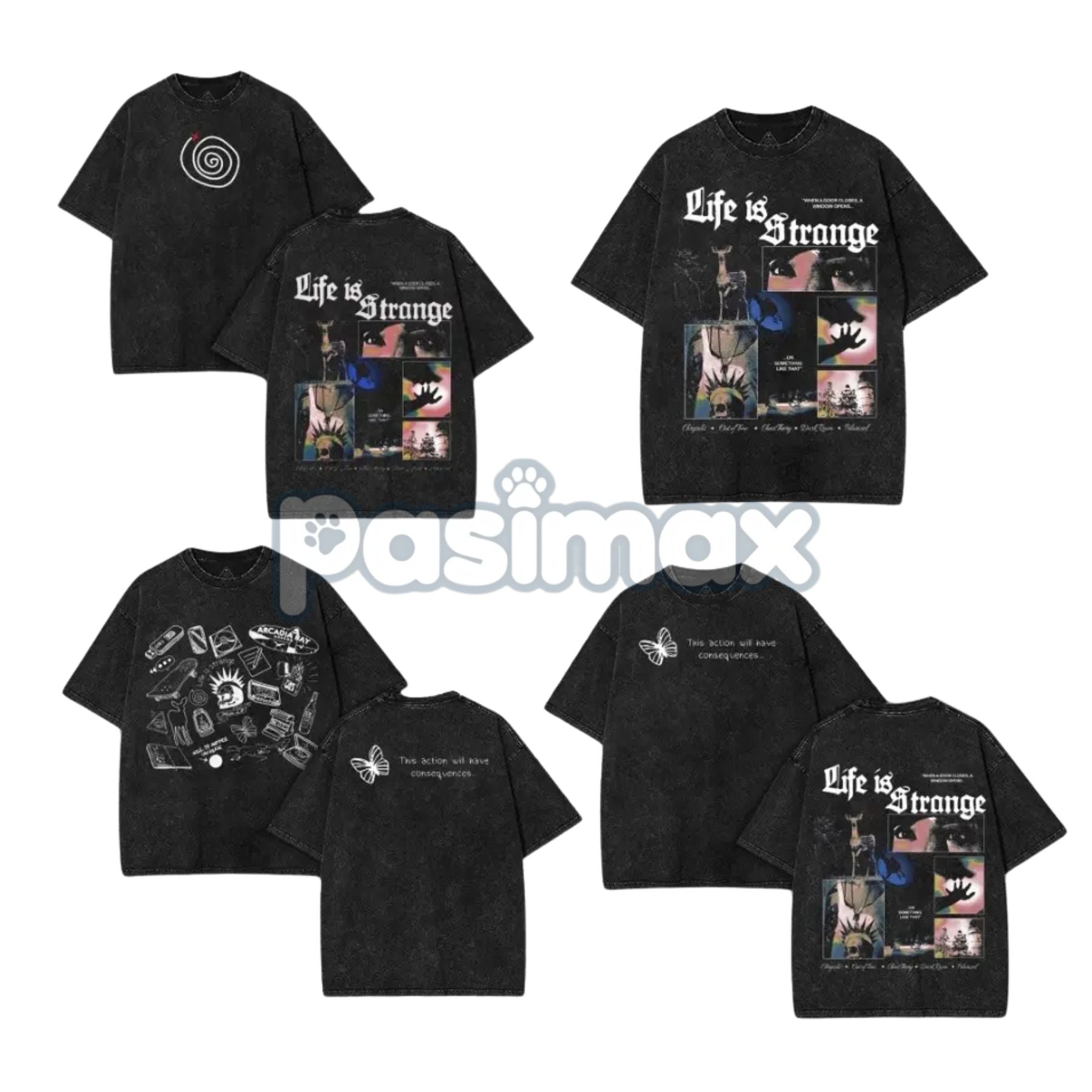 Pasimax Life is Strange Washed T-Shirt — main product shot
