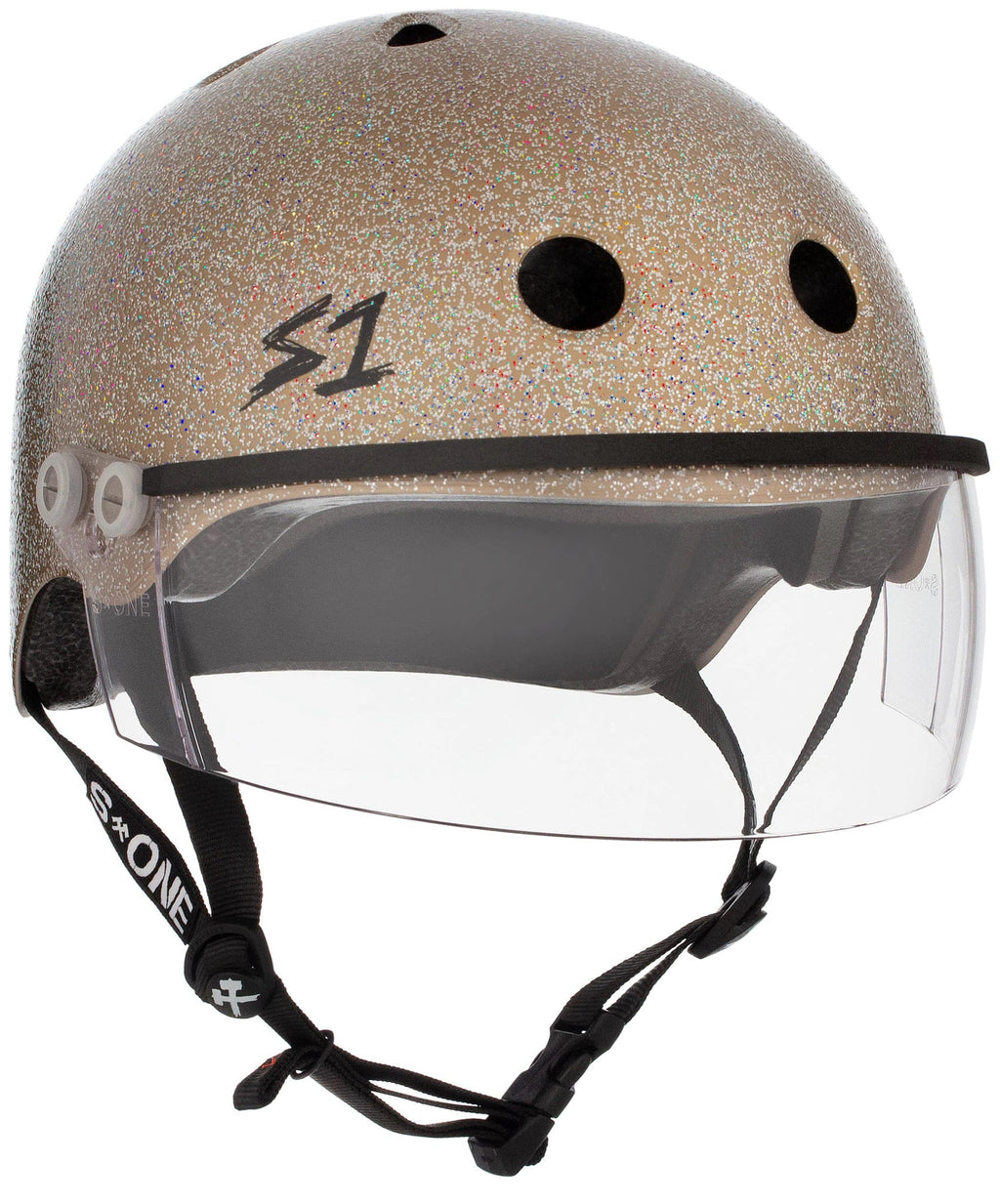 S1 Lifer Visor Gen 2 Helmet - Gold Gloss Glitter by Skates USA