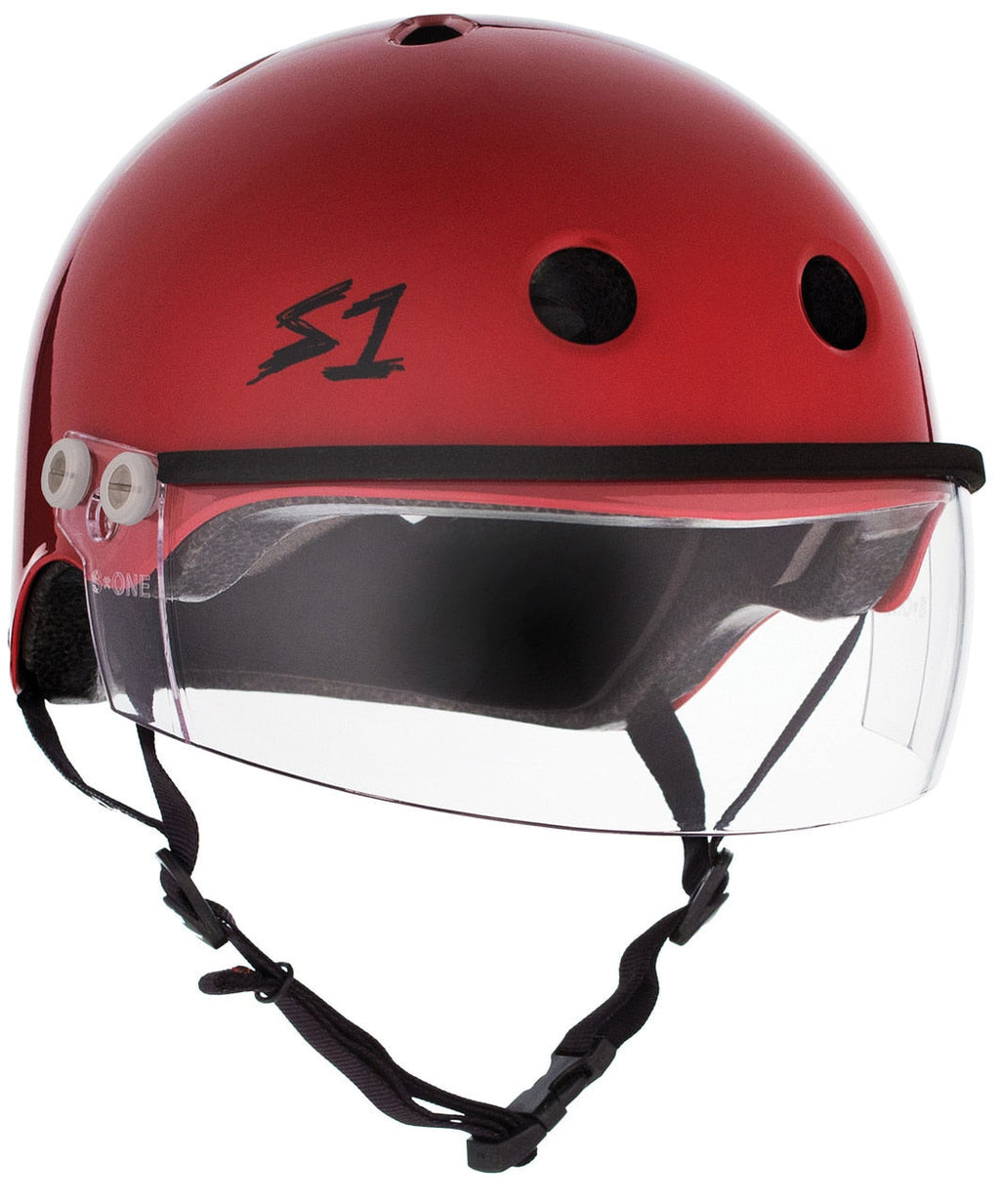 S1 Lifer Visor Gen 2 Helmet - Blood Red Gloss by Skates USA