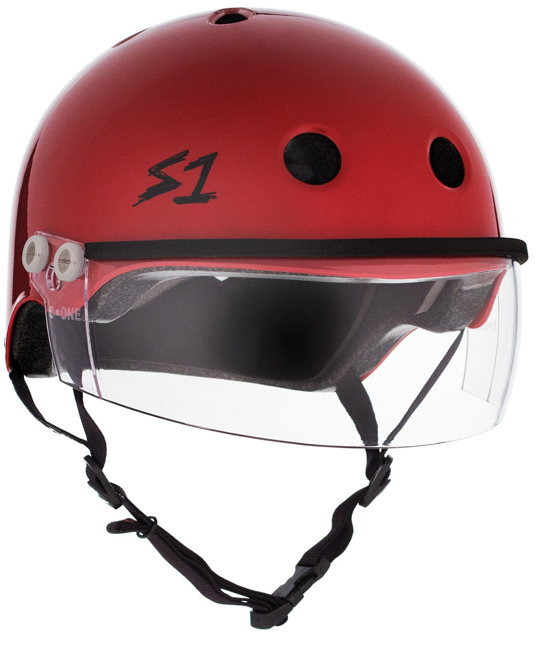 S1 Lifer Visor Gen 2 Helmet - Blood Red Gloss by Skates USA