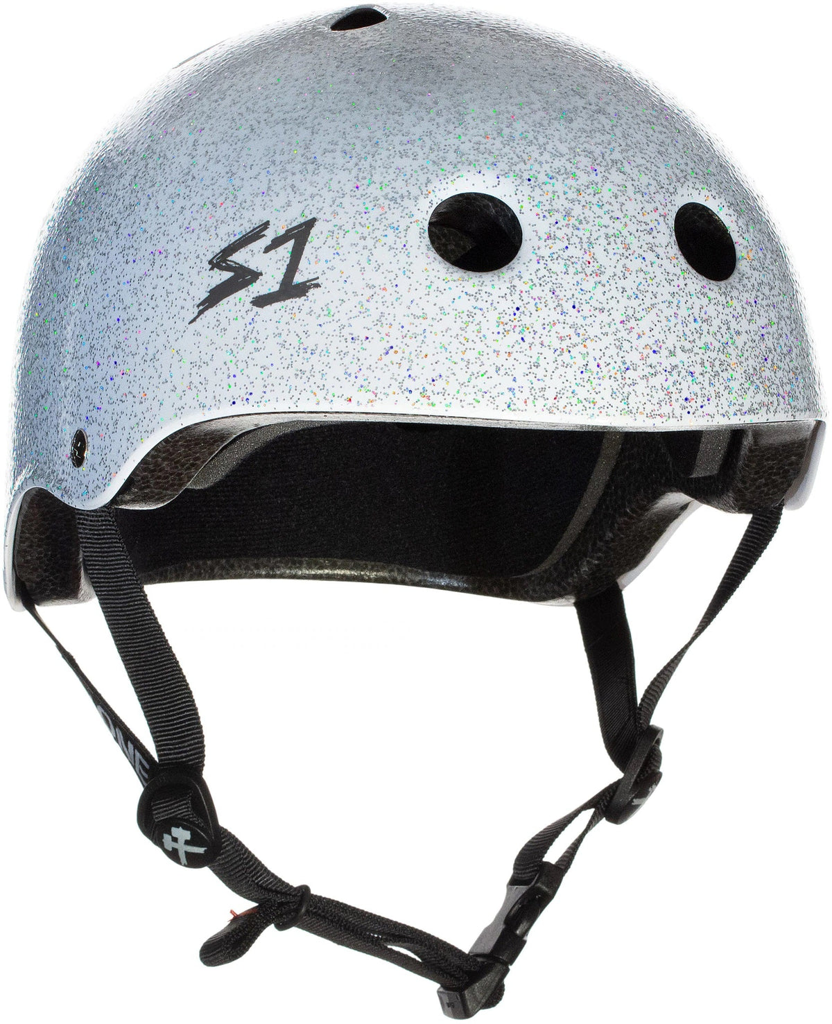 S1 Lifer Helmet - White Gloss Glitter by Skates USA