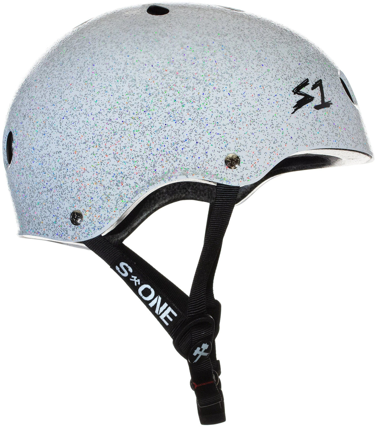 S1 Lifer Helmet - White Gloss Glitter