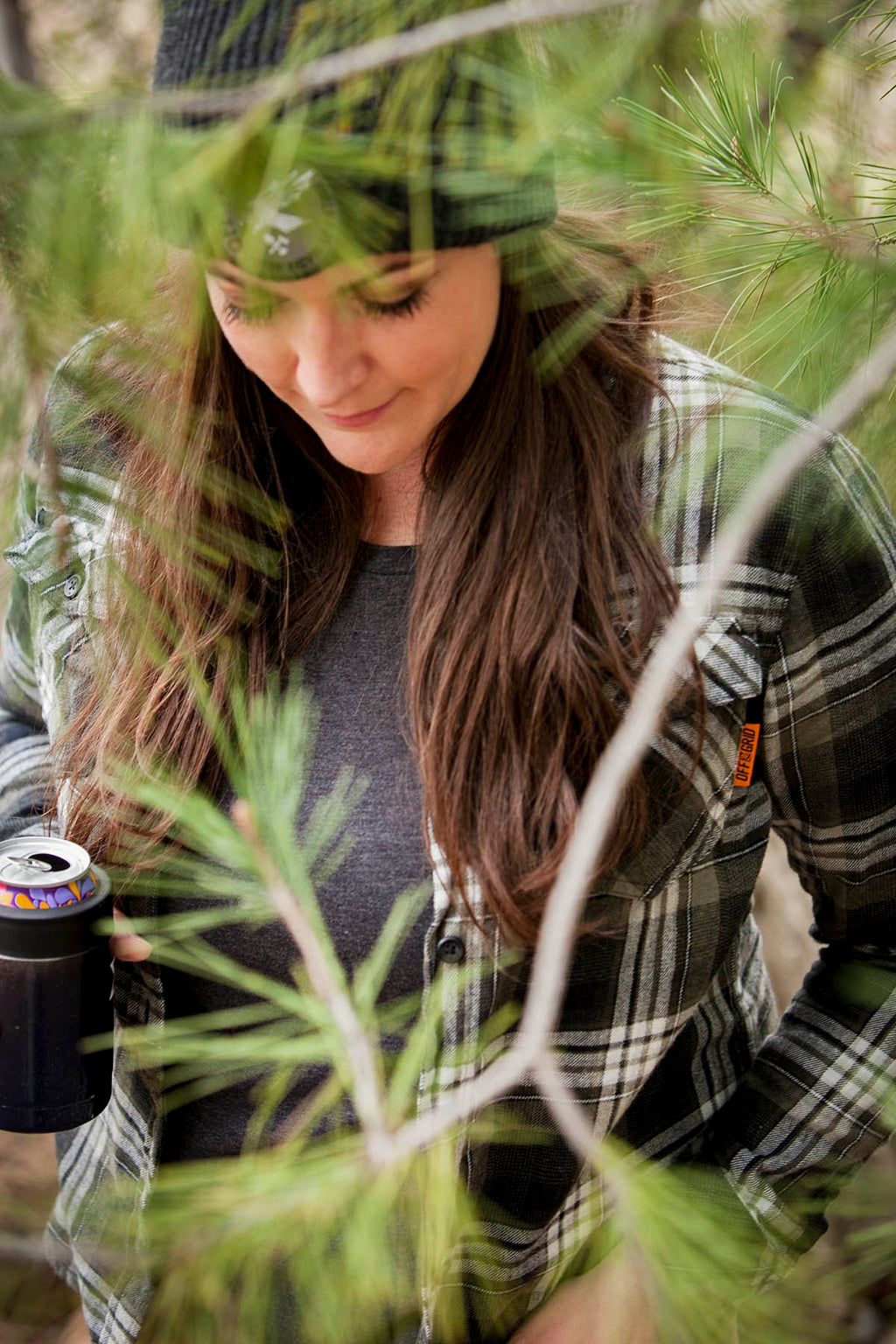 Off The Grid Surplus Campbell Women's Flannel — in-use photo
