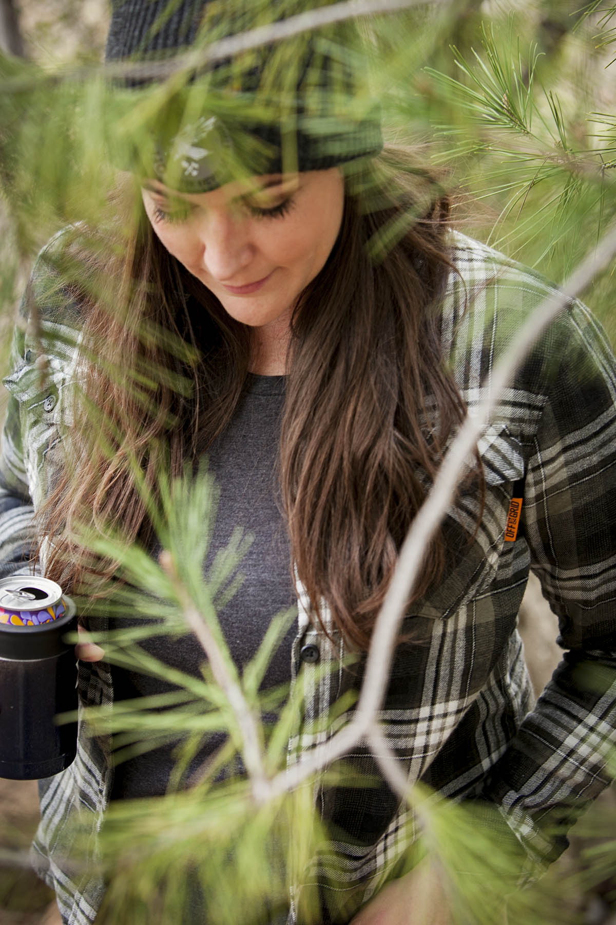 Off The Grid Surplus Campbell Women's Flannel — in-use photo