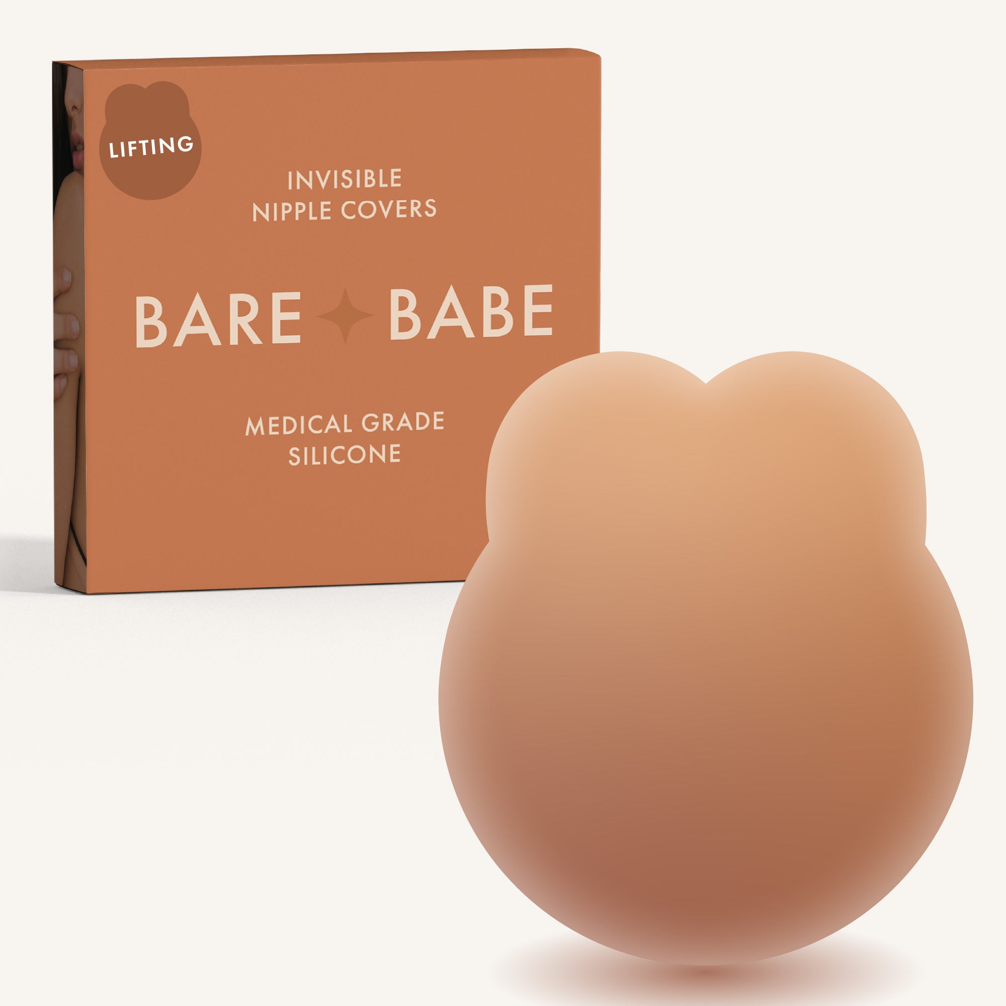 Bare Babe Lifting Nipple Covers — in-use context