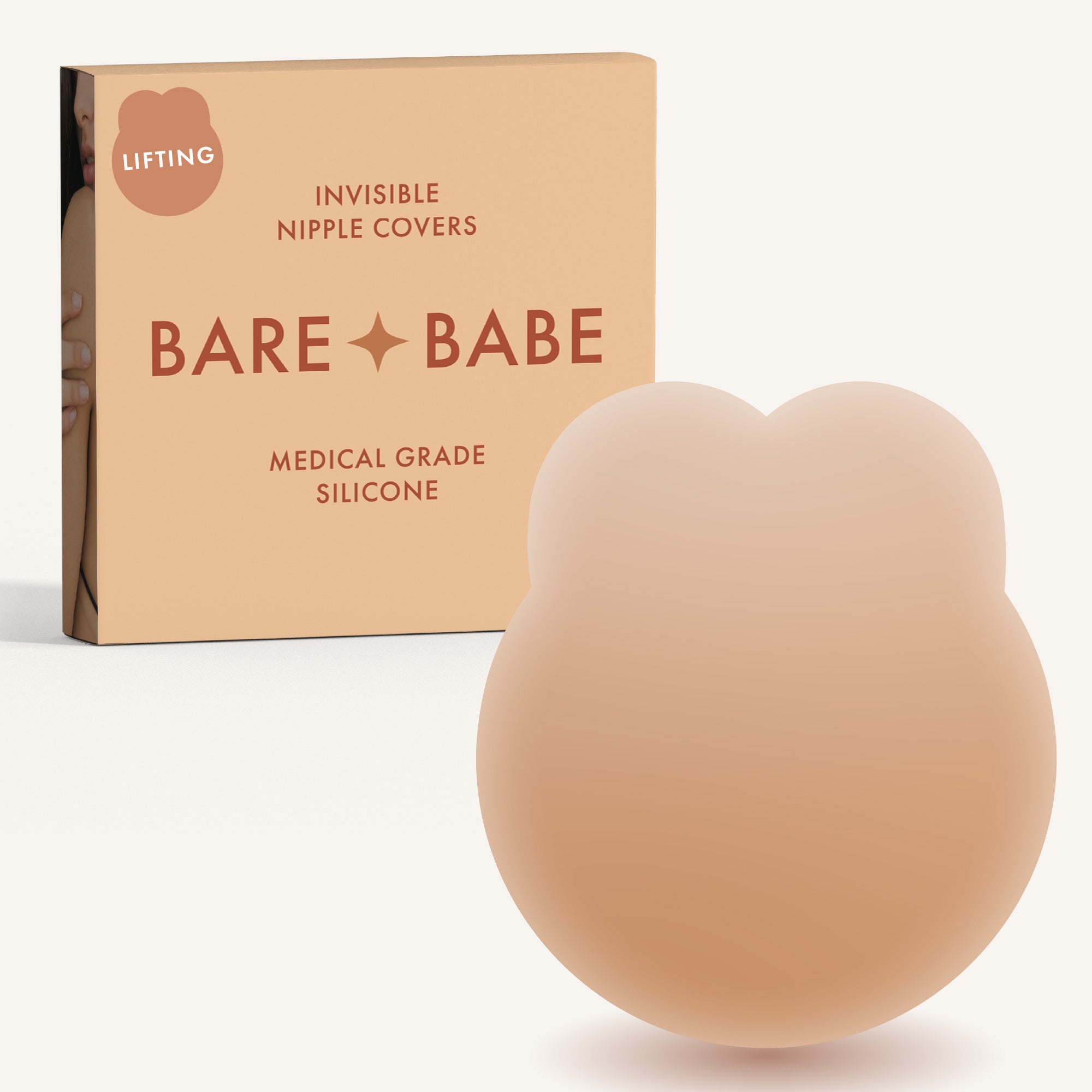 Bare Babe Lifting Nipple Covers — texture detail