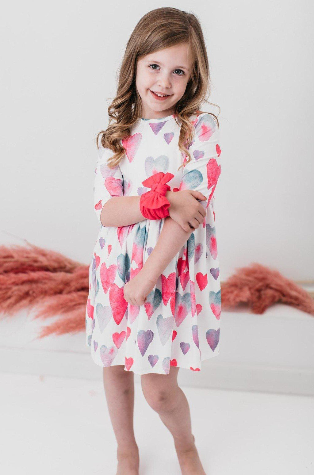 Mila & Rose ® Light Hearted 3/4 Sleeve Pocket Twirl Dress — comparison shot