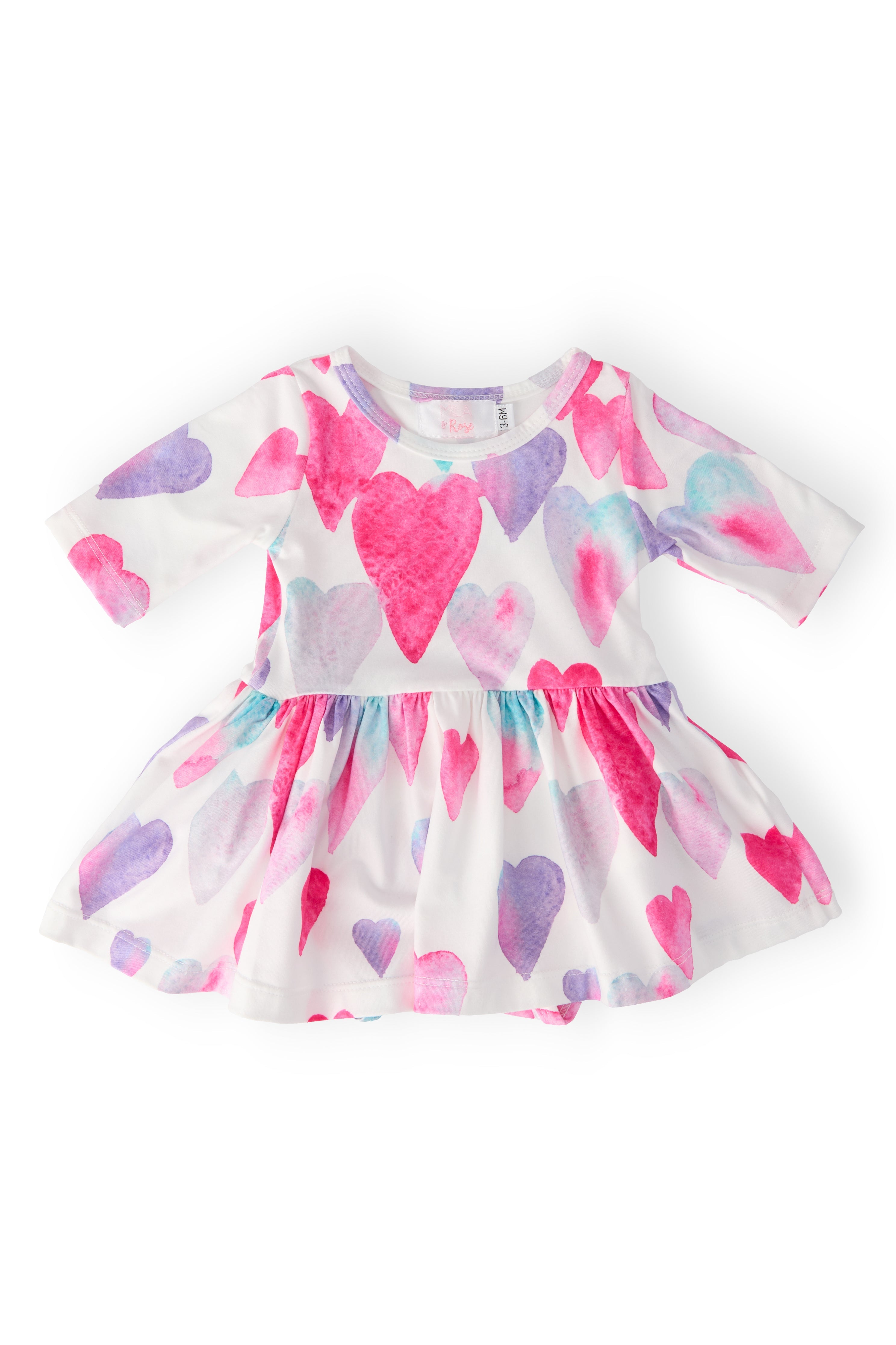Mila & Rose ® Light Hearted 3/4 Sleeve Twirl Bodysuit — main product shot