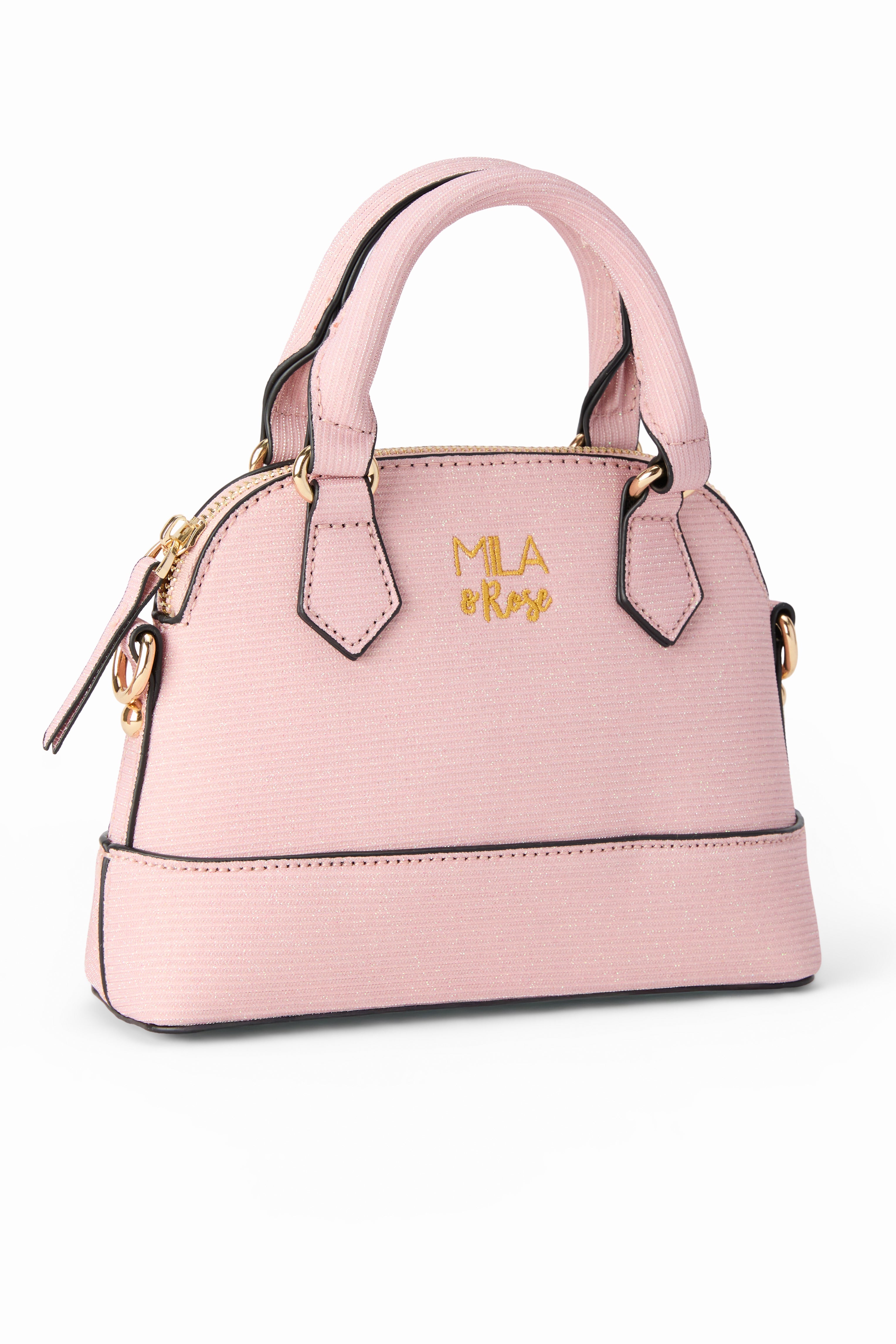 Mila & Rose ® Light Pink Shimmer Girl's Crossbody Purse — main product shot