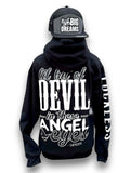 Luckless Outfitters Lil Bit Of Devil in these Angel Eyes Hoodie — main product shot