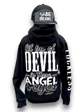 Lil Bit Of Devil in these Angel Eyes Hoodie