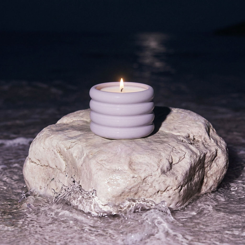 Italic Ceramic Candle — construction craftsmanship close-up