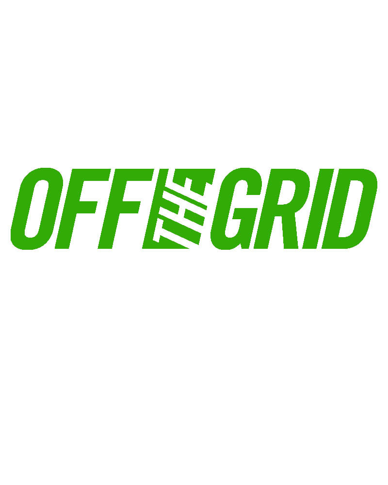 Off The Grid Surplus OFF THE GRID Solid Logo Decal - 7 Colors — back view