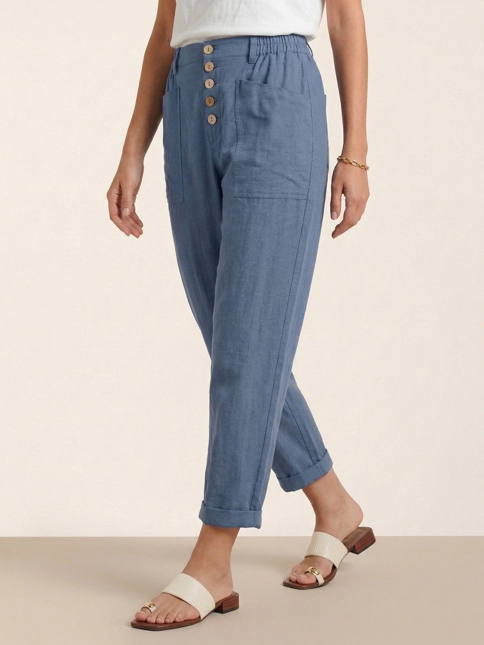 LINTICO Linen Simple Button Fly Trousers HEIDI — packaging
