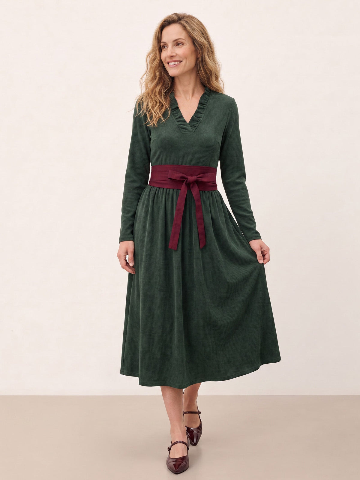 Linen Wide Tie-Front Waist Belt ZAFIRA