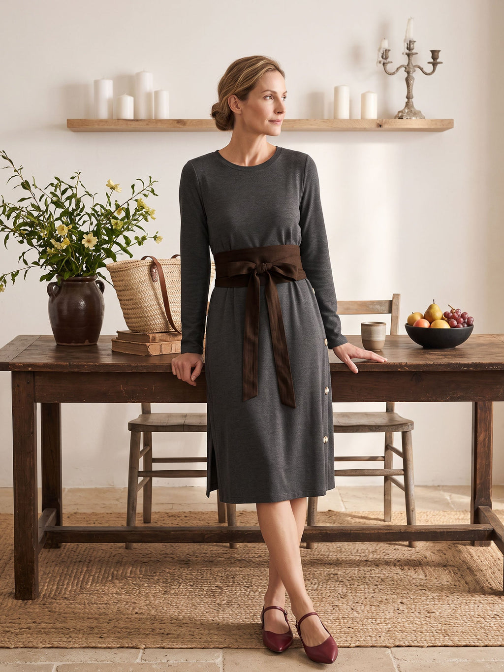 Linen Wide Tie-Front Waist Belt ZAFIRA