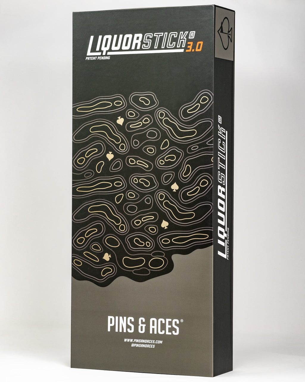 Pins and Aces LiquorStick® 3.0 - Black — detail close-up