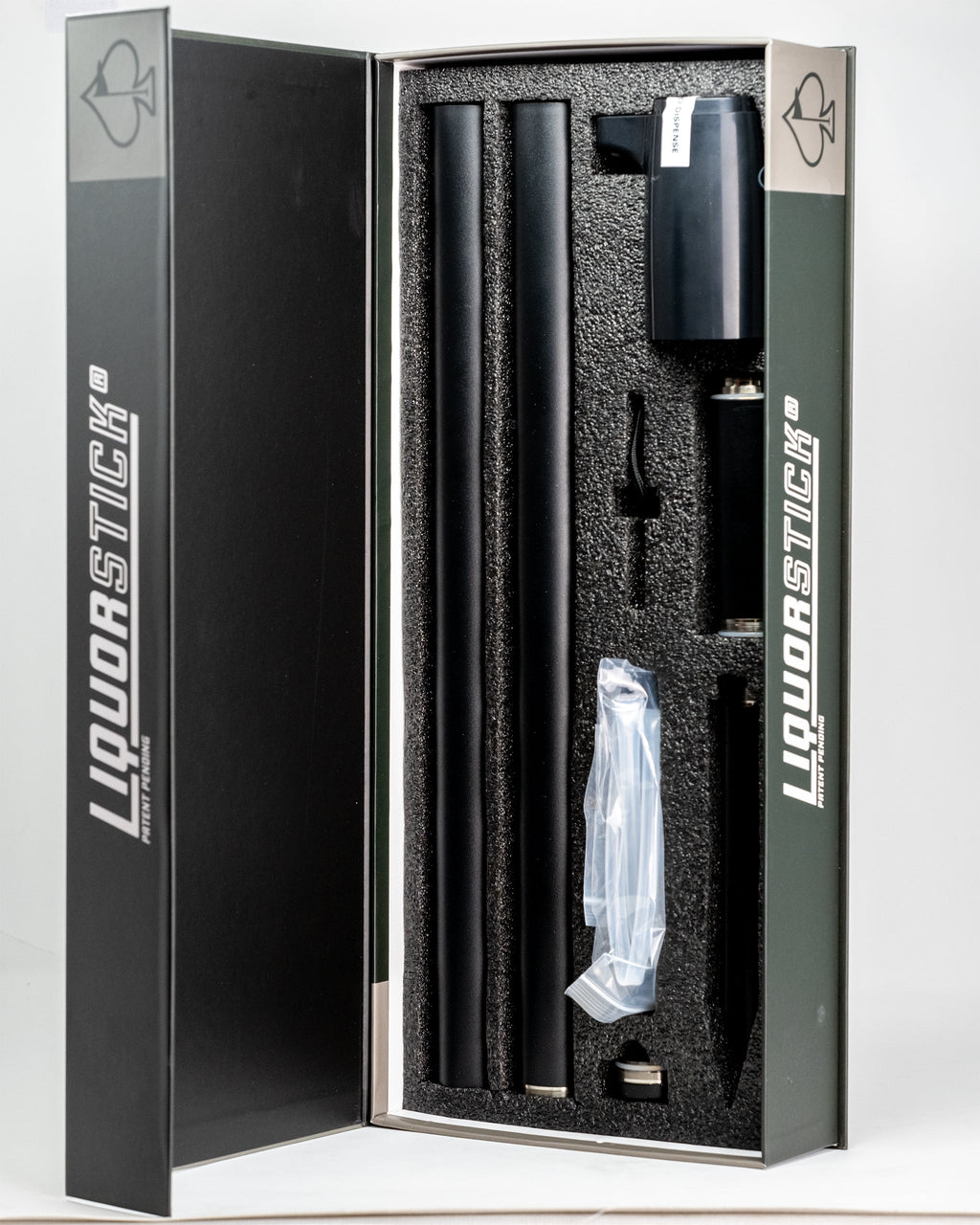 Pins and Aces LiquorStick® 3.0 - Black — lifestyle context