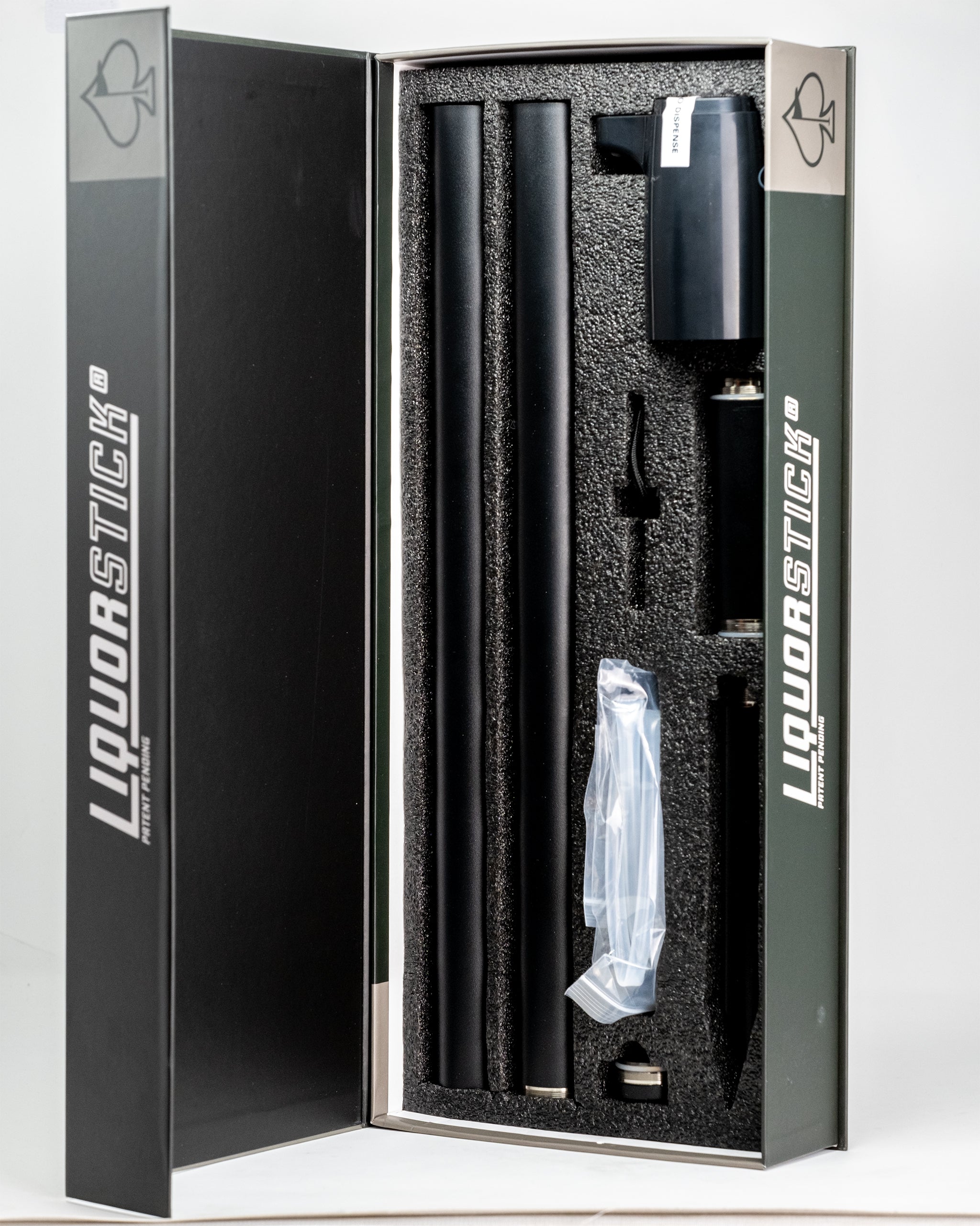 Pins and Aces LiquorStick® 3.0 - Black — lifestyle context
