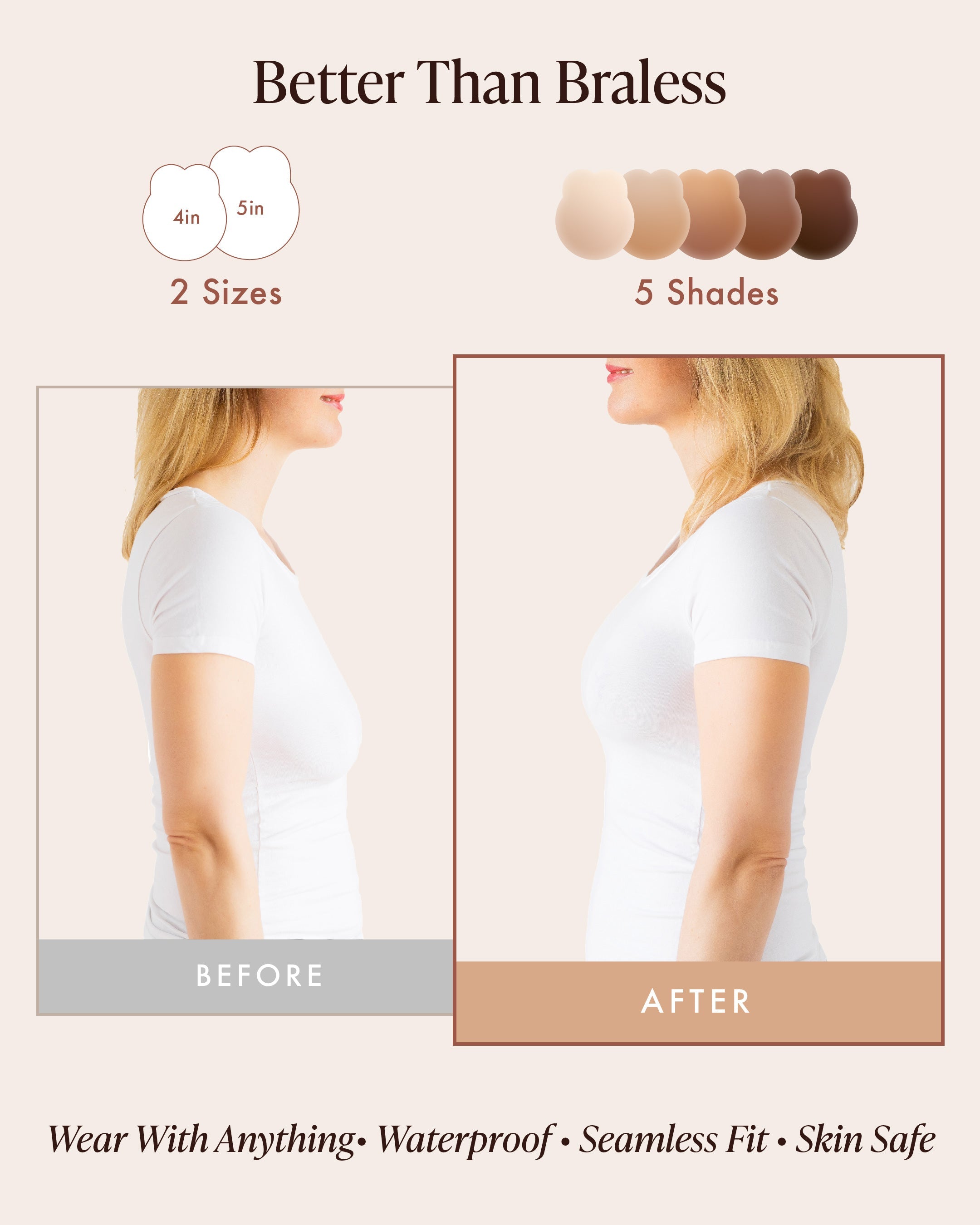 Bare Babe Lifting Nipple Covers — scale reference
