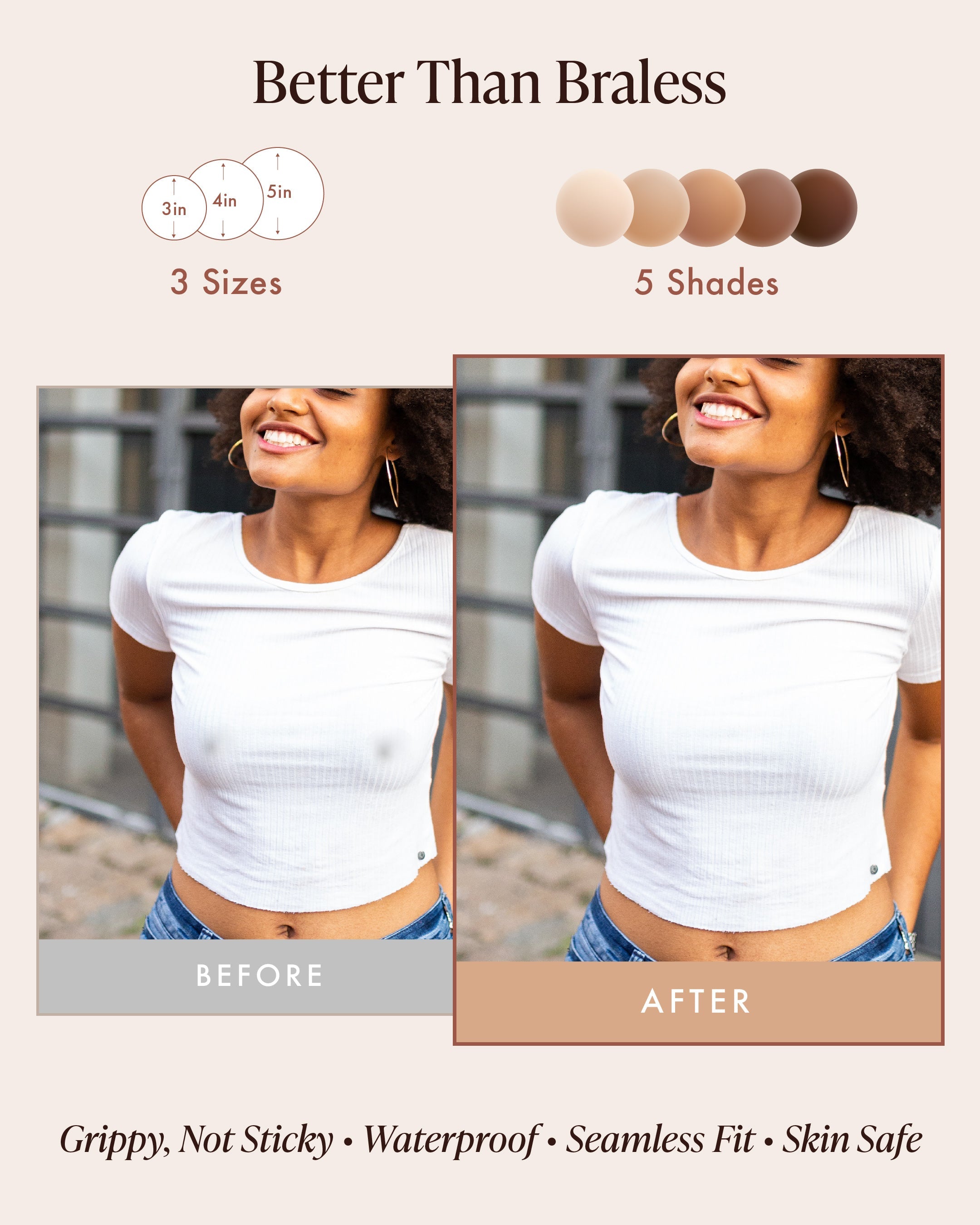 Bare Babe Non-Adhesive Nipple Covers — packaging or label