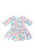 Mila & Rose ® Little Sister 3/4 Sleeve Twirl Bodysuit — main product shot