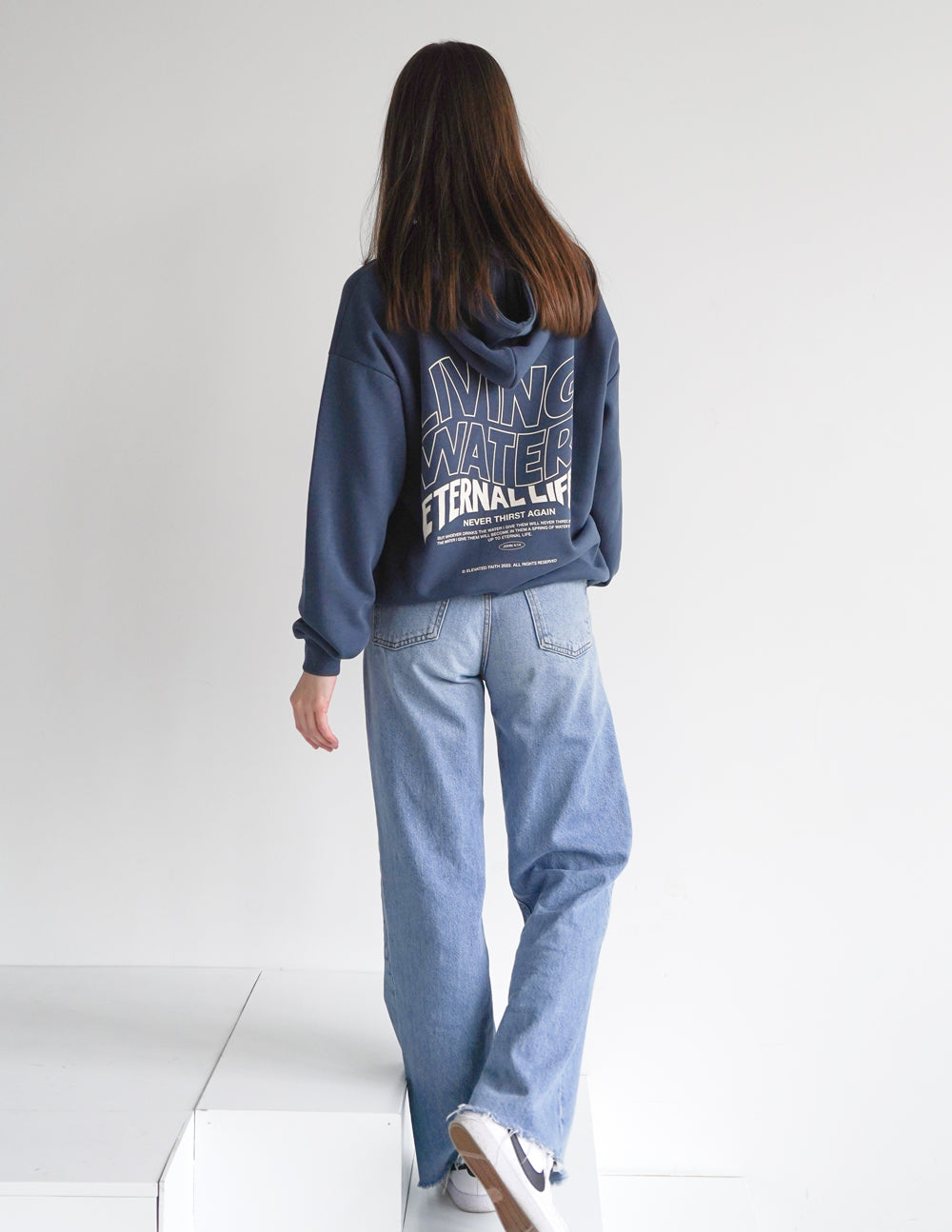 Elevated Faith Living Water Unisex Hoodie — alternative angle
