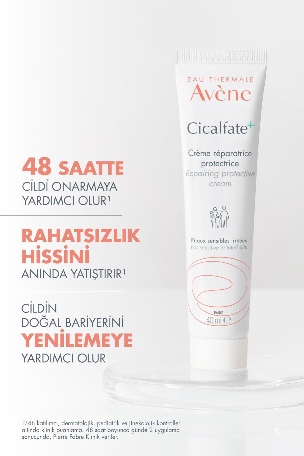 Avene Cicalfate Repair Cream 40ml - Soothing Moisturizer for Sensitive Skin, Newborns to Adults