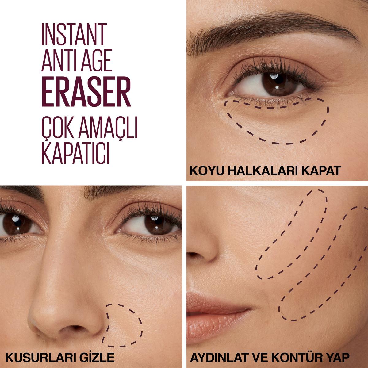 Maybelline Instant Anti Age Eraser Concealer - High Coverage, Anti-Aging Makeup with Goji Berry