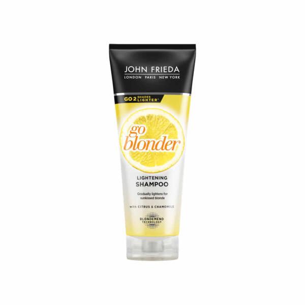 John Frieda Go Blonder Lightening Shampoo for Blonde Hair - 250ml, Nourishing & Strengthening