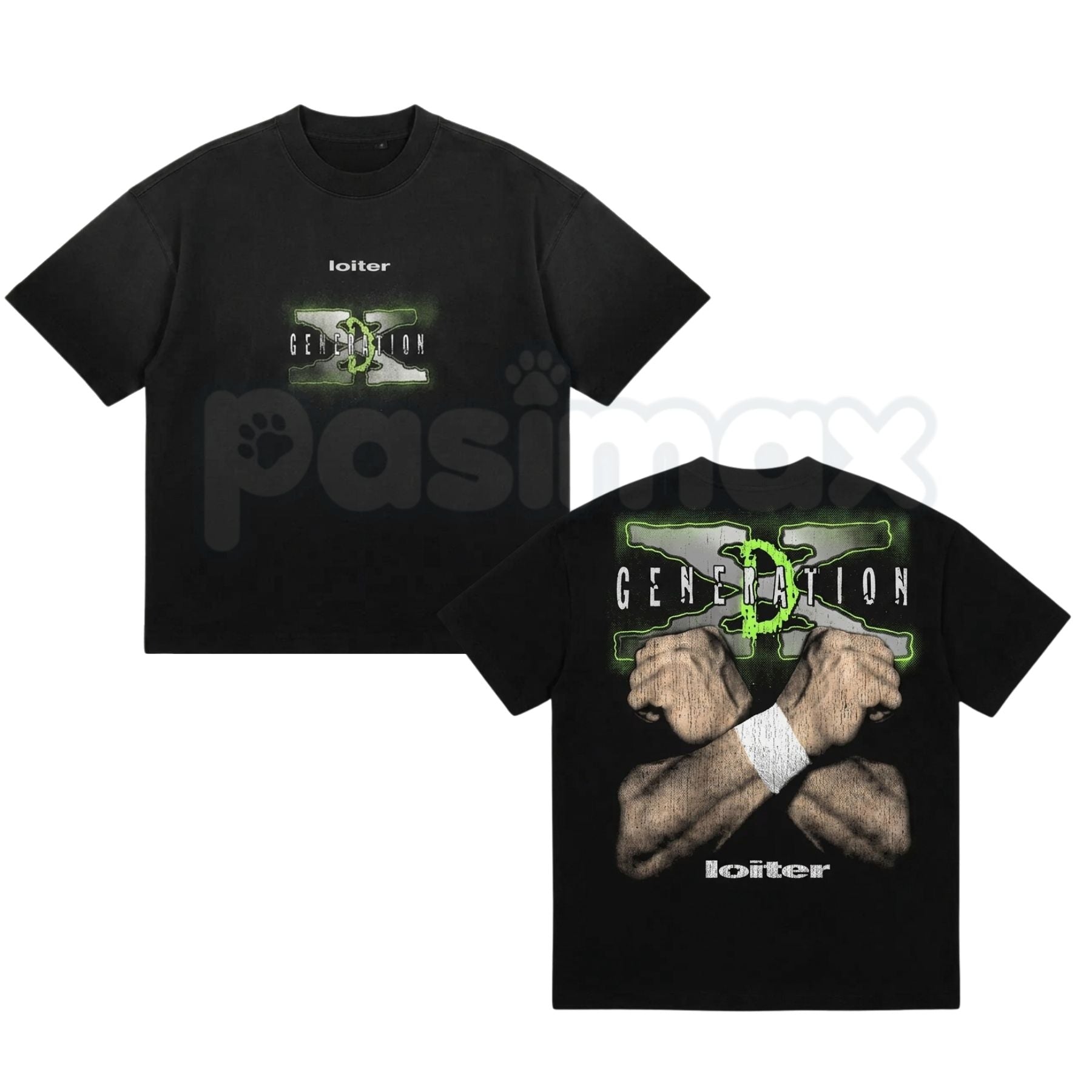Loiter x WWE D-Generation X T-Shirt – Retro DX Attitude Era Hypebeast Oversized Graphic Tee