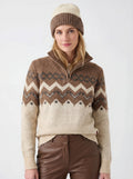Adirondack Field Skyward Alpaca/Wool Sweater (Brown) — main product shot