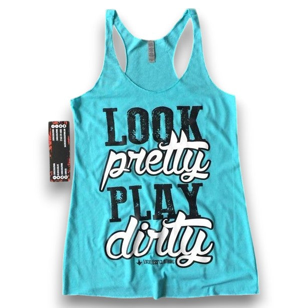Luckless Outfitters Look Pretty Play Dirty Tank Top — main product shot