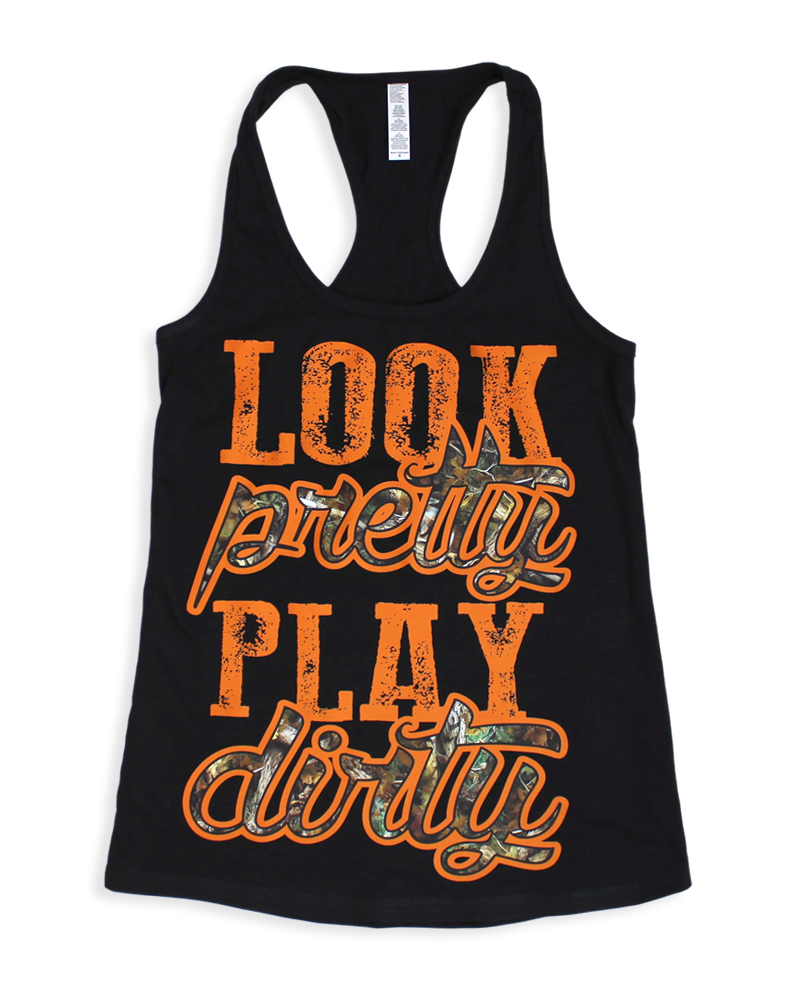 Luckless Outfitters Look Pretty Play Dirty Tank Top — lifestyle context