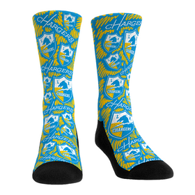 Rock 'Em Socks Los Angeles Chargers - Throwback Logo Sketch