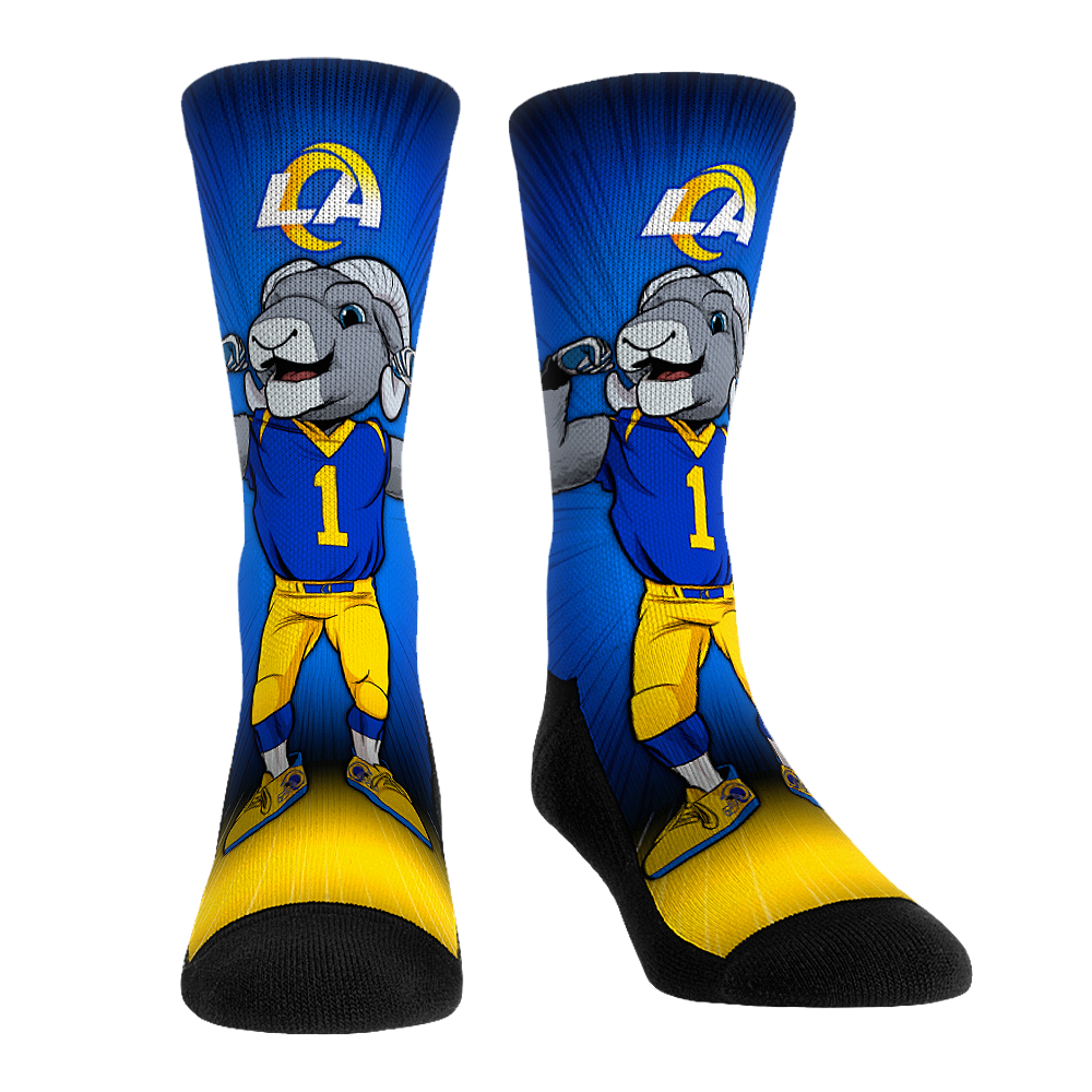 Rock 'Em Socks Rock 'Em Socks Los Angeles Rams - Mascot Pump Up! — main product shot