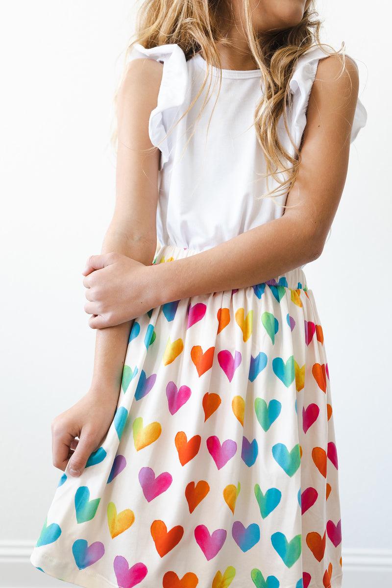 Mila & Rose ® Lotta Love Twirl Skort — detail close-up