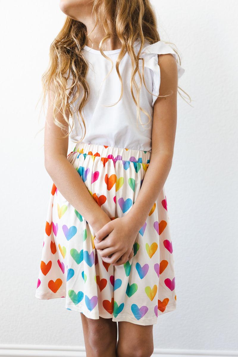 Mila & Rose ® Lotta Love Twirl Skort — side view